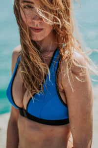 Blue Active Bikini Top  Get Active Today With Davy J Swimwear